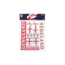 14 England Car Stickers RRP £1.99 CLEARANCE XL £0.99